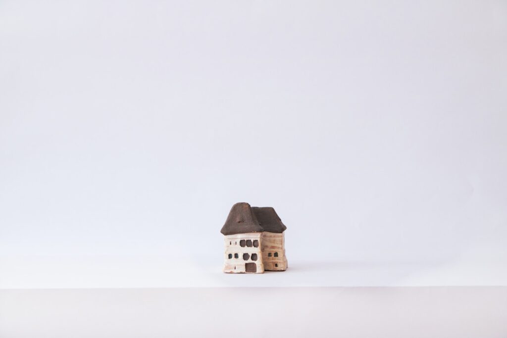 Brown and Black House Miniature