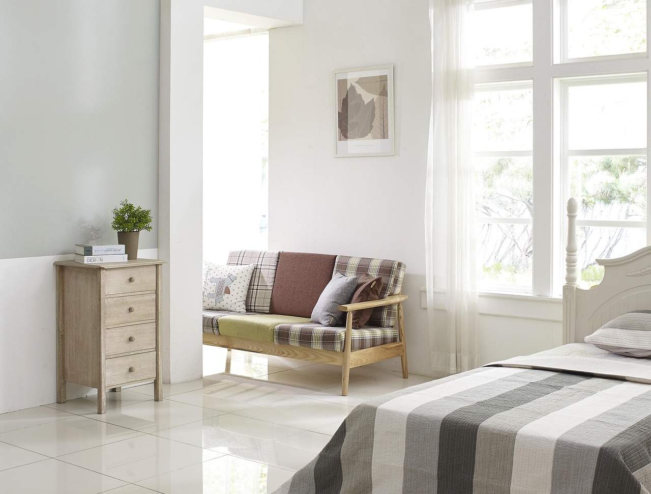Alt text: rust velvet curtains layered with sheers
